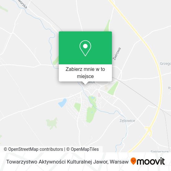 Mapa Towarzystwo Aktywności Kulturalnej Jawor