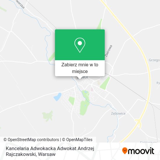 Mapa Kancelaria Adwokacka Adwokat Andrzej Rajczakowski