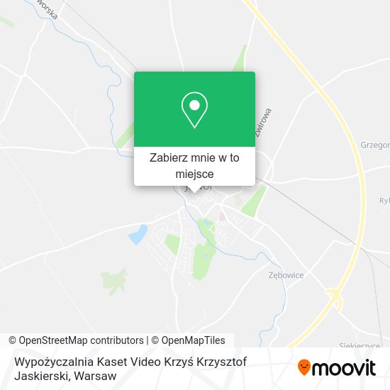 Mapa Wypożyczalnia Kaset Video Krzyś Krzysztof Jaskierski