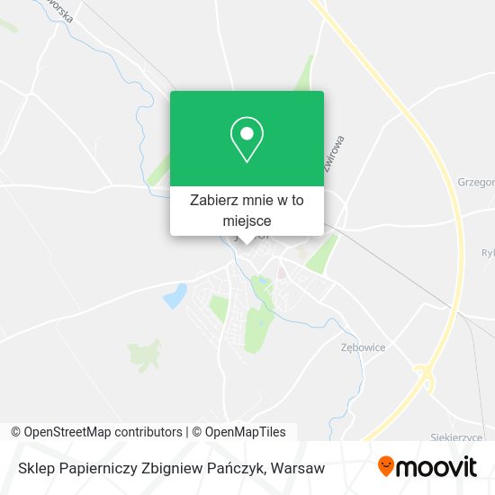 Mapa Sklep Papierniczy Zbigniew Pańczyk