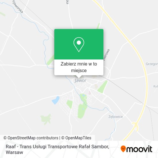 Mapa Raaf - Trans Usługi Transportowe Rafał Sambor