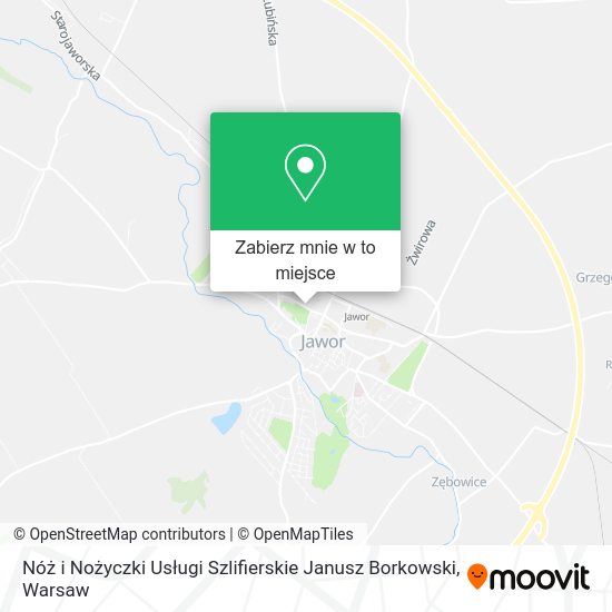 Mapa Nóż i Nożyczki Usługi Szlifierskie Janusz Borkowski