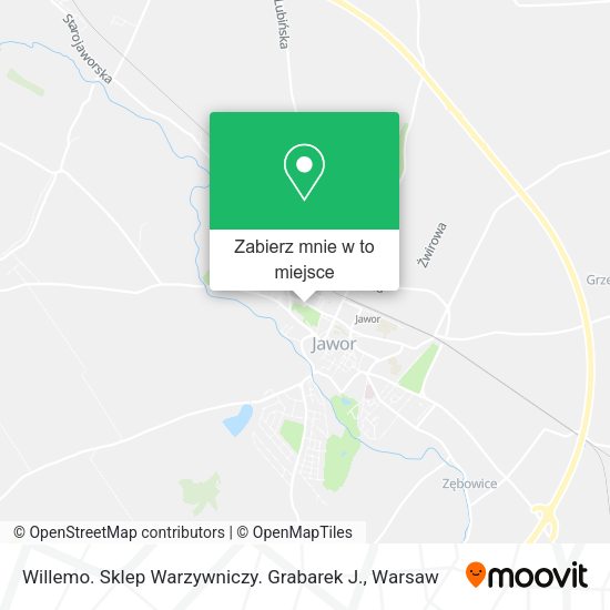 Mapa Willemo. Sklep Warzywniczy. Grabarek J.