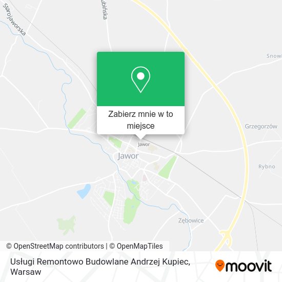 Mapa Usługi Remontowo Budowlane Andrzej Kupiec