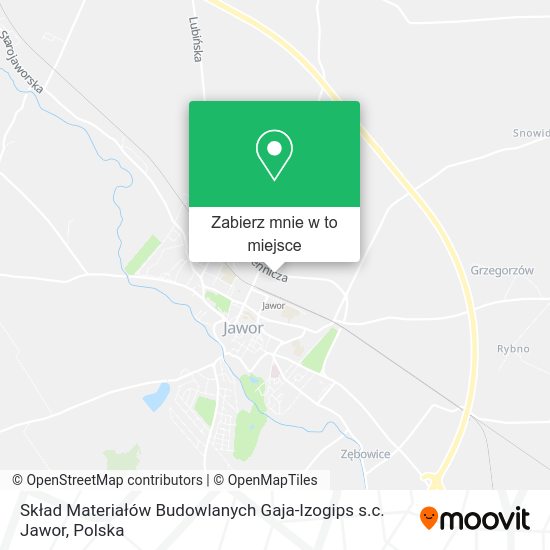 Mapa Skład Materiałów Budowlanych Gaja-Izogips s.c. Jawor