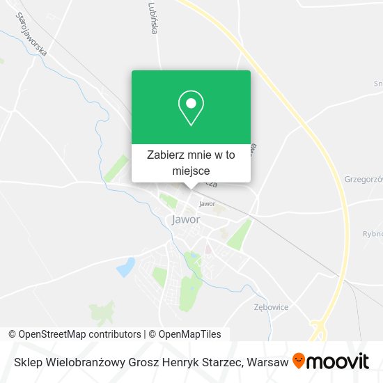 Mapa Sklep Wielobranżowy Grosz Henryk Starzec