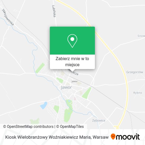 Mapa Kiosk Wielobranżowy Woźniakiewicz Maria