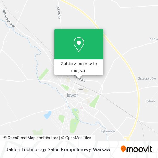 Mapa Jaklon Technology Salon Komputerowy