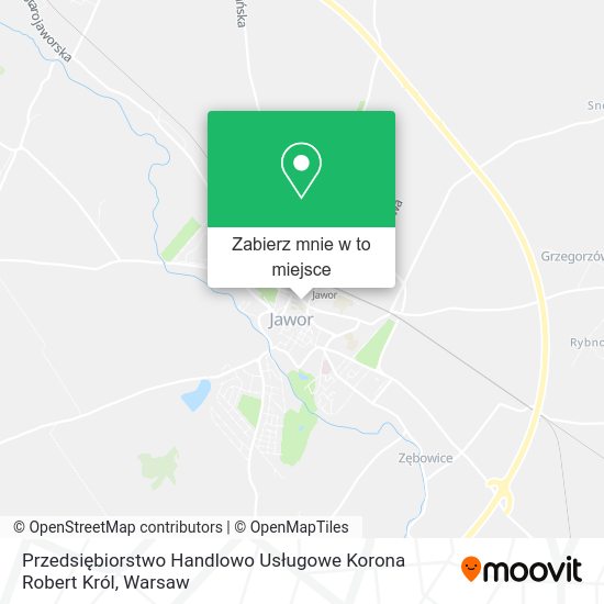 Mapa Przedsiębiorstwo Handlowo Usługowe Korona Robert Król