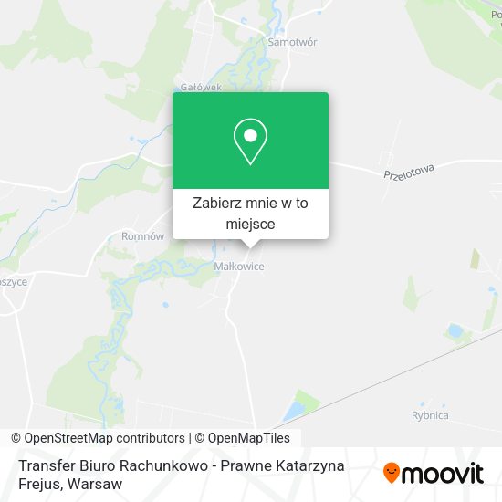 Mapa Transfer Biuro Rachunkowo - Prawne Katarzyna Frejus