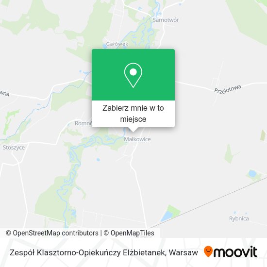 Mapa Zespół Klasztorno-Opiekuńczy Elżbietanek