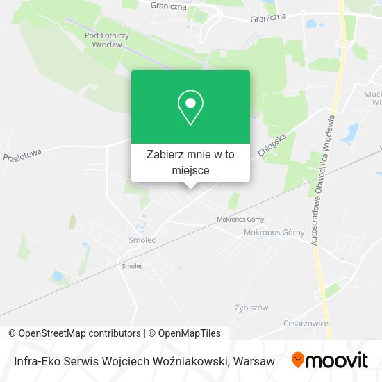 Mapa Infra-Eko Serwis Wojciech Woźniakowski