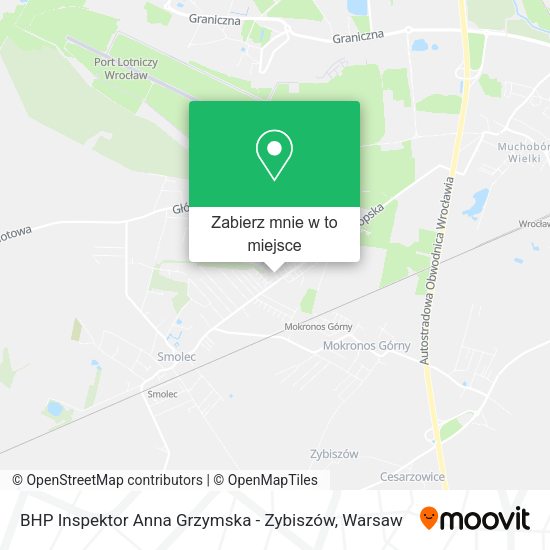 Mapa BHP Inspektor Anna Grzymska - Zybiszów