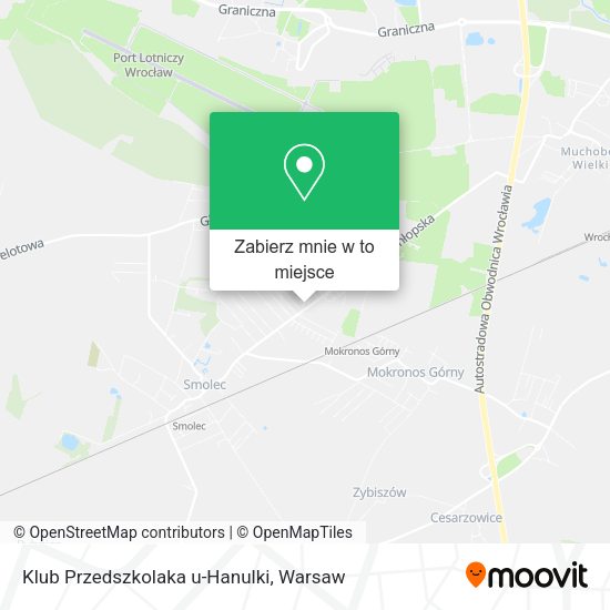 Mapa Klub Przedszkolaka u-Hanulki