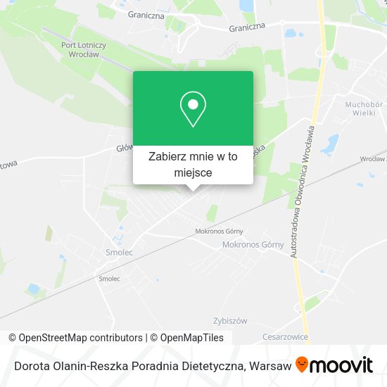 Mapa Dorota Olanin-Reszka Poradnia Dietetyczna