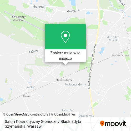 Mapa Salon Kosmetyczny Słoneczny Blask Edyta Szymańska