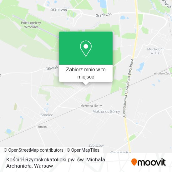 Mapa Kościół Rzymskokatolicki pw. św. Michała Archanioła