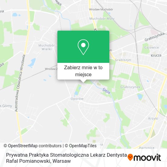 Mapa Prywatna Praktyka Stomatologiczna Lekarz Dentysta Rafal Pomianowski