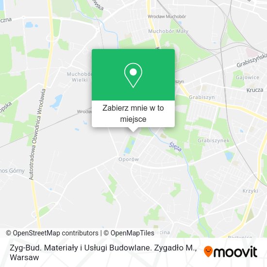 Mapa Zyg-Bud. Materiały i Usługi Budowlane. Zygadło M.