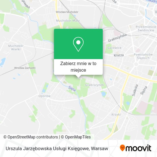 Mapa Urszula Jarzębowska Usługi Księgowe