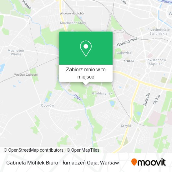 Mapa Gabriela Mohlek Biuro Tłumaczeń Gaja