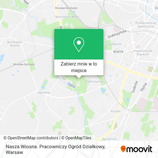 Mapa Nasza Wiosna. Pracowniczy Ogród Działkowy