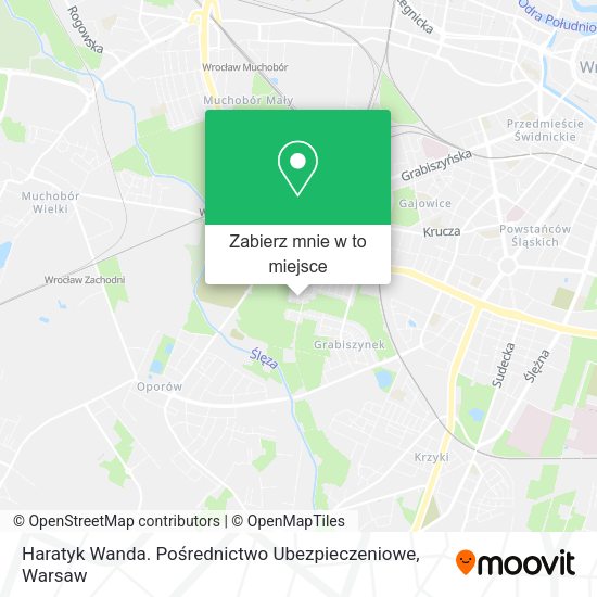 Mapa Haratyk Wanda. Pośrednictwo Ubezpieczeniowe