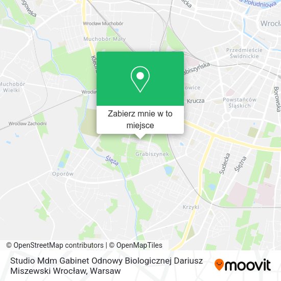 Mapa Studio Mdm Gabinet Odnowy Biologicznej Dariusz Miszewski Wrocław