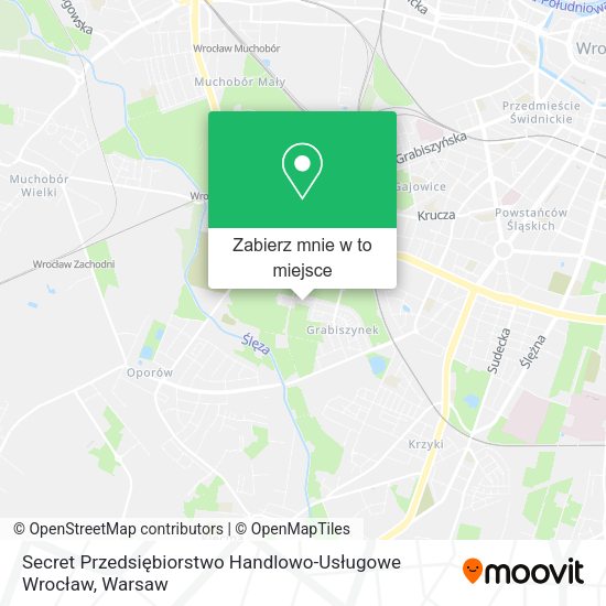 Mapa Secret Przedsiębiorstwo Handlowo-Usługowe Wrocław