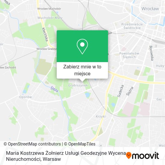 Mapa Maria Kostrzewa Żołnierz Usługi Geodezyjne Wycena Nieruchomości