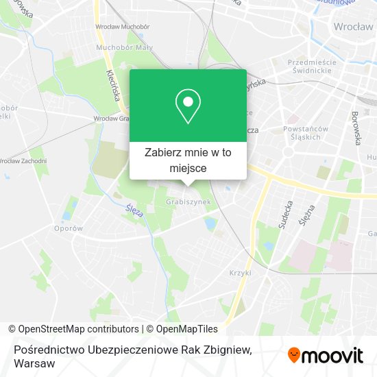 Mapa Pośrednictwo Ubezpieczeniowe Rak Zbigniew