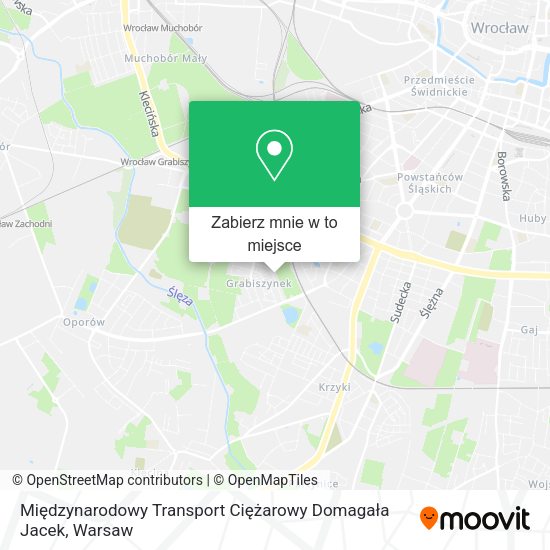 Mapa Międzynarodowy Transport Ciężarowy Domagała Jacek