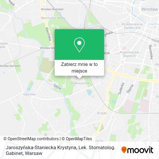 Mapa Jaroszyńska-Staniecka Krystyna, Lek. Stomatolog. Gabinet