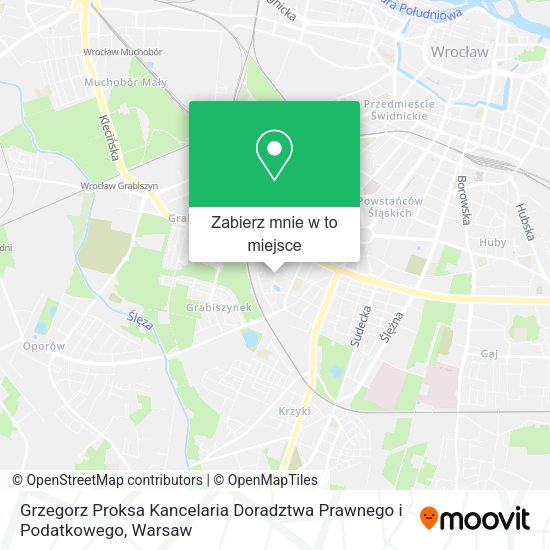 Mapa Grzegorz Proksa Kancelaria Doradztwa Prawnego i Podatkowego