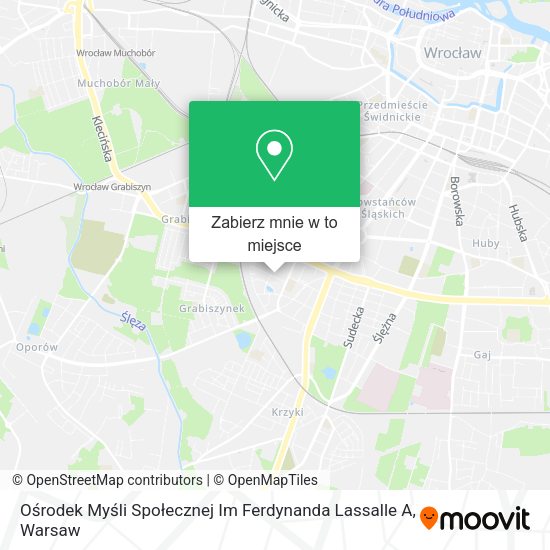 Mapa Ośrodek Myśli Społecznej Im Ferdynanda Lassalle A