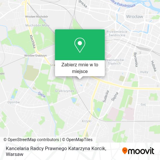 Mapa Kancelaria Radcy Prawnego Katarzyna Korcik