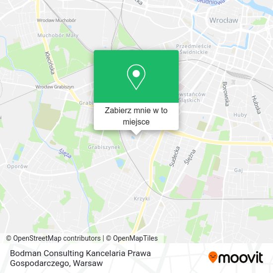 Mapa Bodman Consulting Kancelaria Prawa Gospodarczego