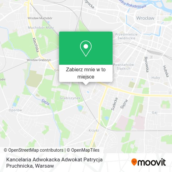 Mapa Kancelaria Adwokacka Adwokat Patrycja Pruchnicka