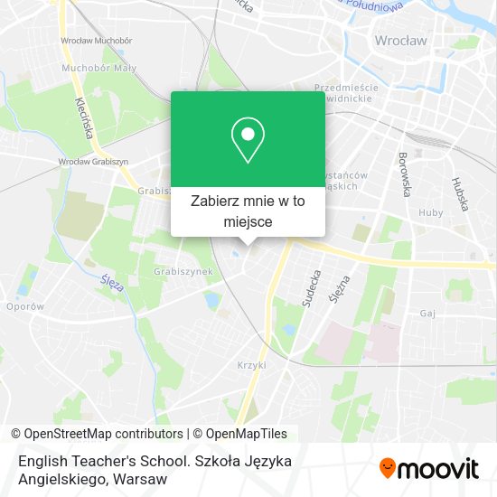 Mapa English Teacher's School. Szkoła Języka Angielskiego