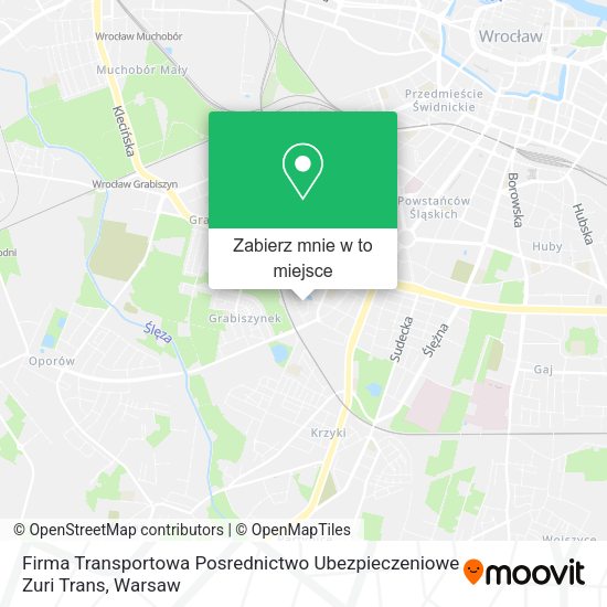 Mapa Firma Transportowa Posrednictwo Ubezpieczeniowe Zuri Trans