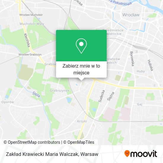 Mapa Zakład Krawiecki Maria Walczak