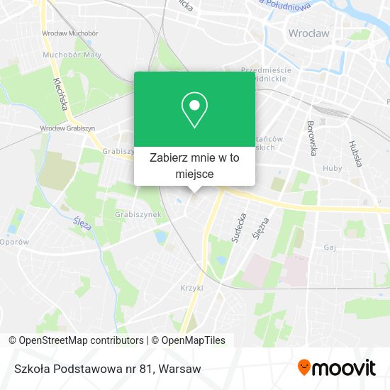 Mapa Szkoła Podstawowa nr 81