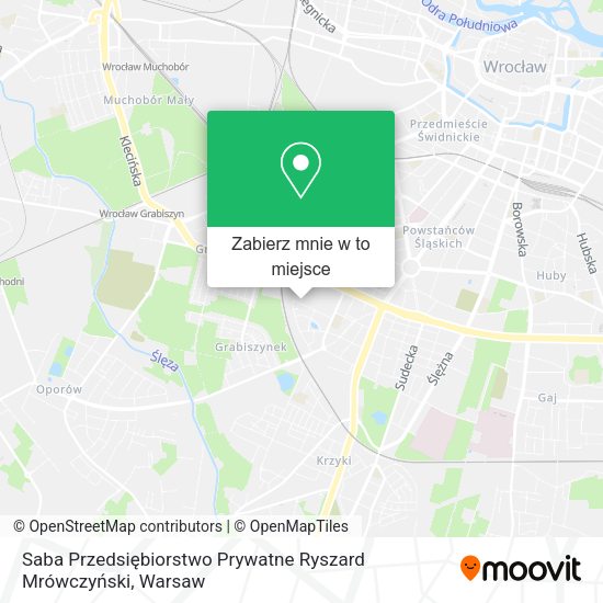 Mapa Saba Przedsiębiorstwo Prywatne Ryszard Mrówczyński