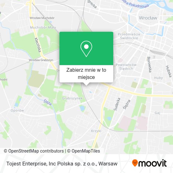 Mapa Tojest Enterprise, Inc Polska sp. z o.o.