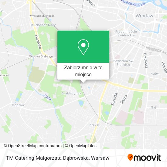 Mapa TM Catering Małgorzata Dąbrowska