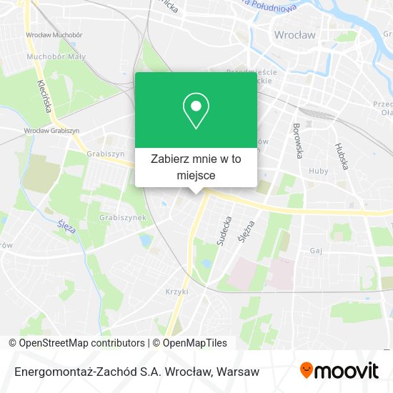 Mapa Energomontaż-Zachód S.A. Wrocław