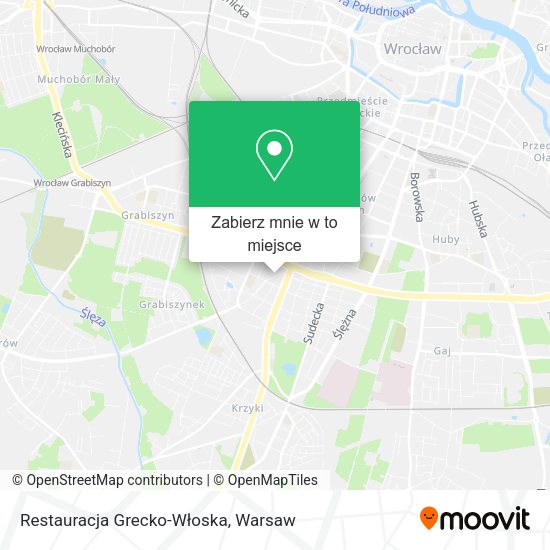 Mapa Restauracja Grecko-Włoska