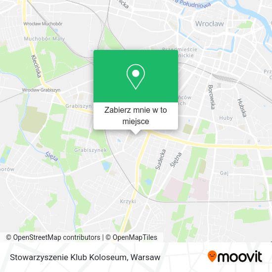 Mapa Stowarzyszenie Klub Koloseum