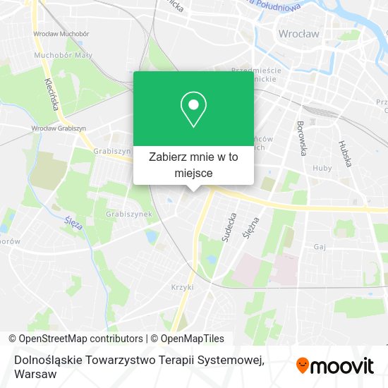 Mapa Dolnośląskie Towarzystwo Terapii Systemowej