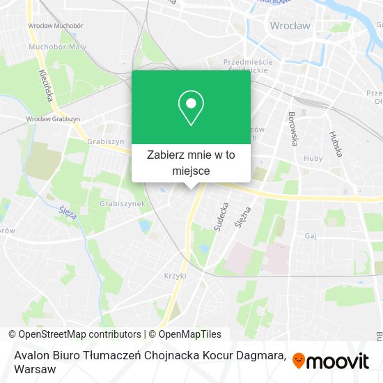 Mapa Avalon Biuro Tłumaczeń Chojnacka Kocur Dagmara